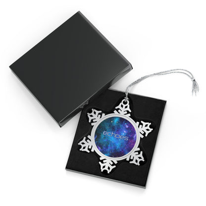 Echoes Pewter Snowflake Ornament