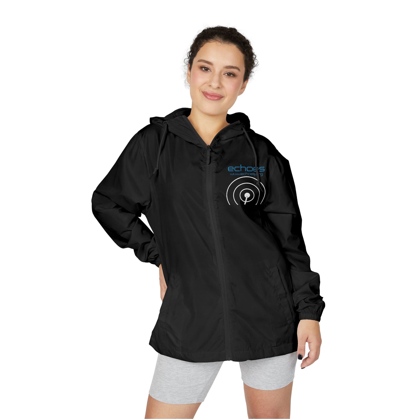 Echoes Unisex Full-Zip Windbreaker Jacket